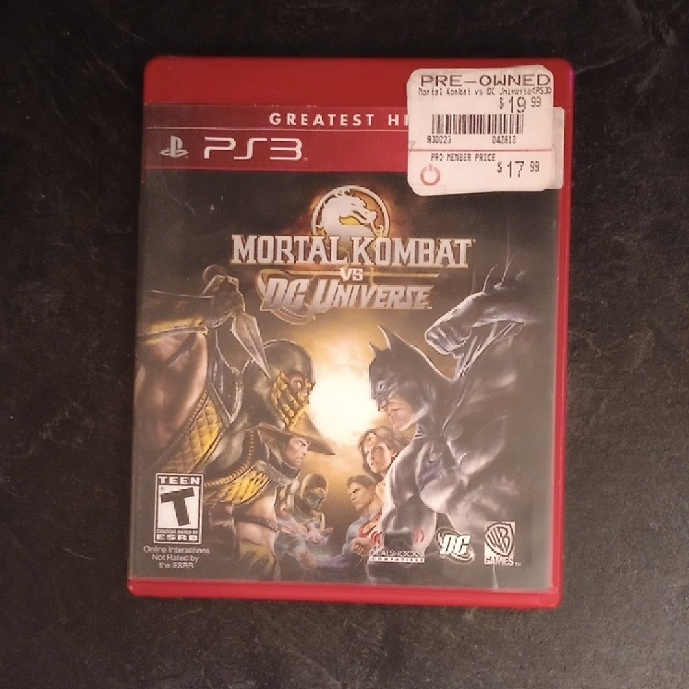 Mortal Kombat vs DC Universe PS3 Game